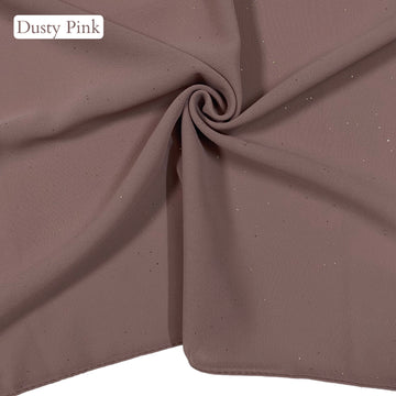 Glittered Georgette – Dusty Pink