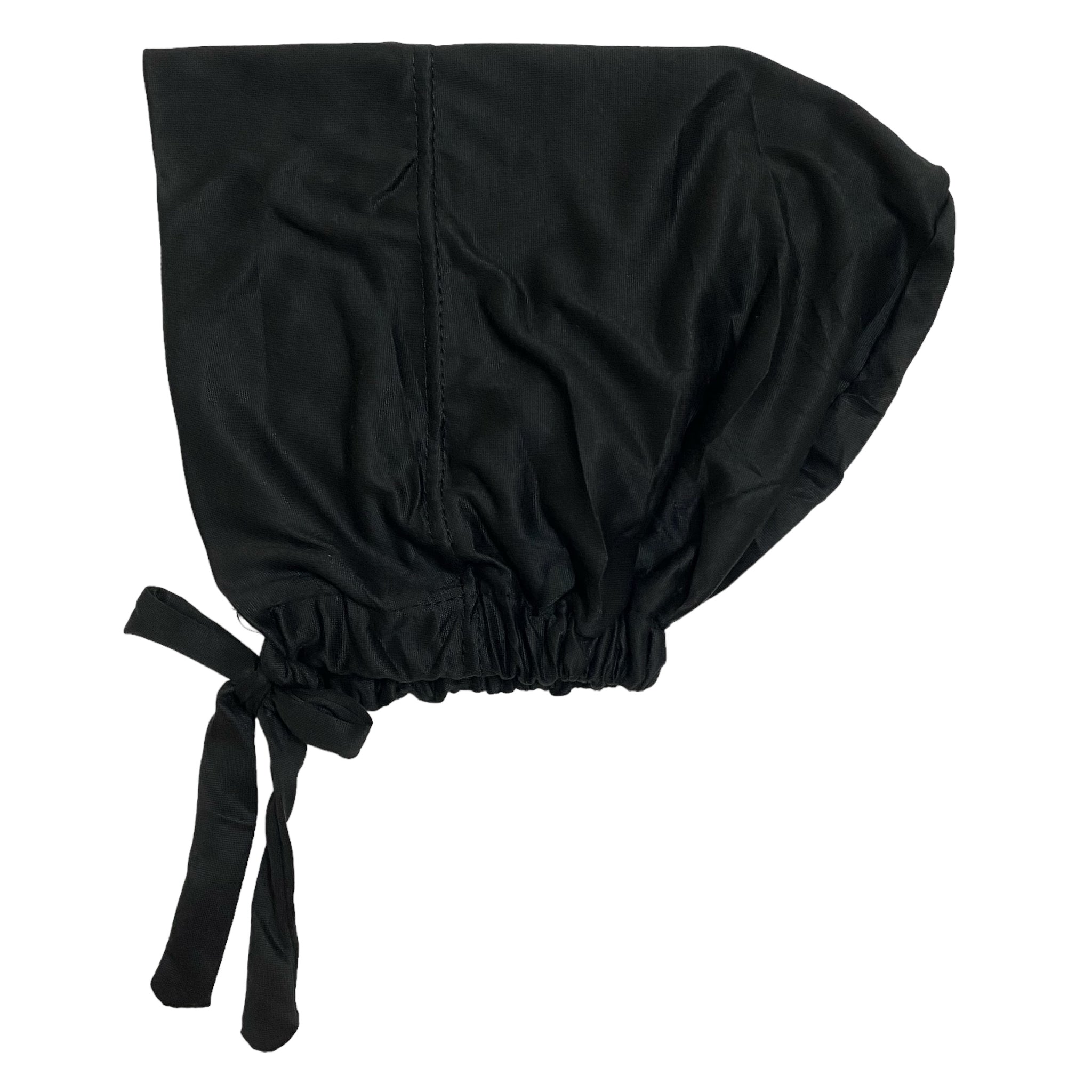 Imported Tie back Full Covered Hijab Cap – Black