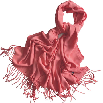 Plain Winter Cashmere Hijab – Peachy Pink