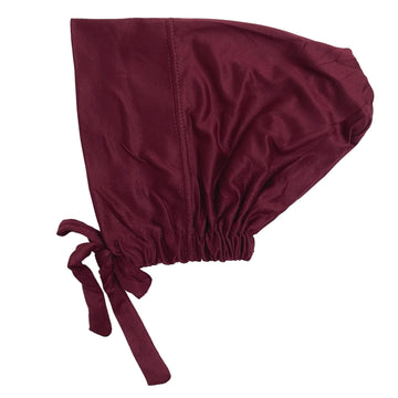 Imported Tie back Full Covered Hijab Cap – Maroon