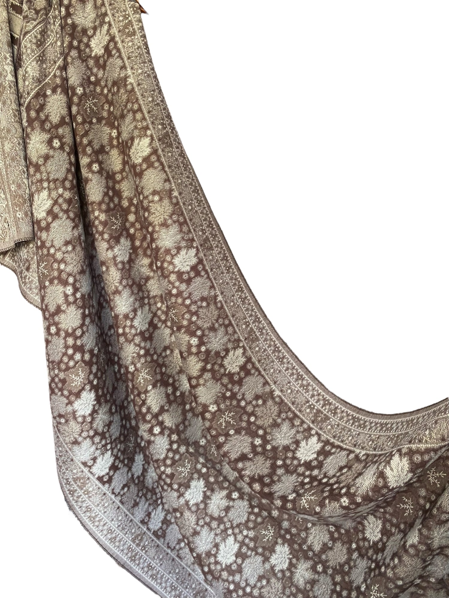 Zaria Pashmina Jacquard - Chocolate