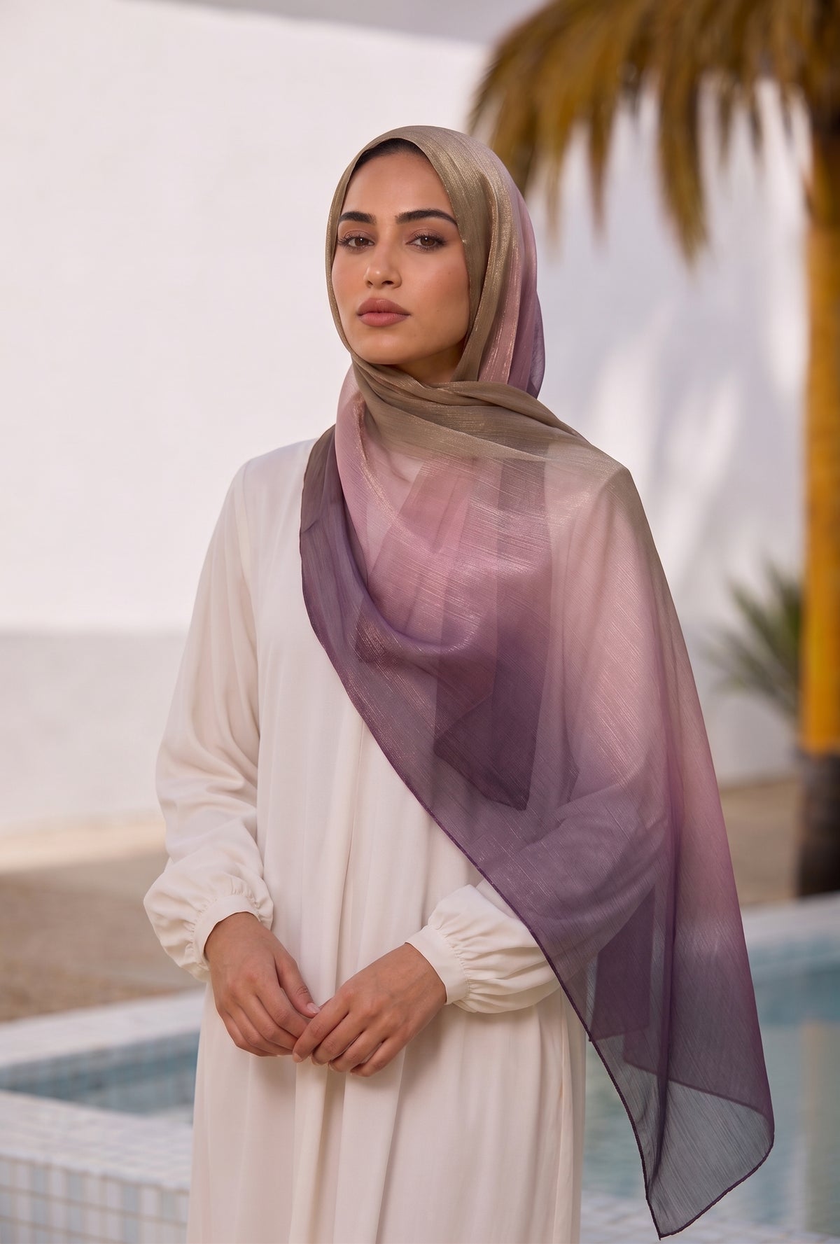 Gemini Organza Ombre Hijab - Twilight