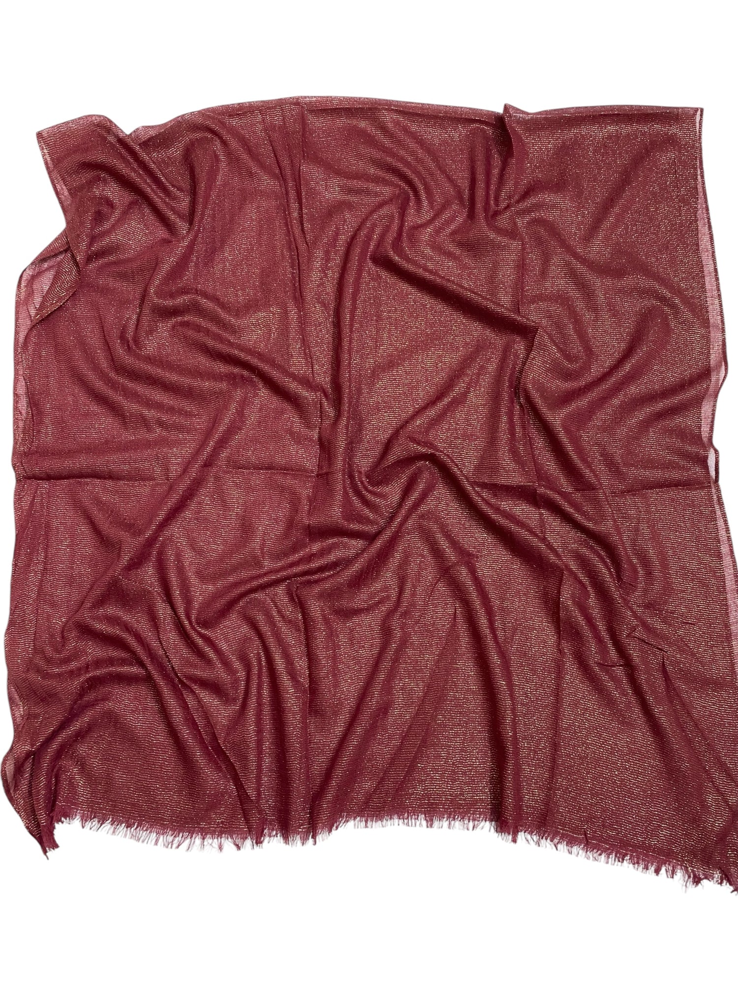 Lurex Hijab - Maroon
