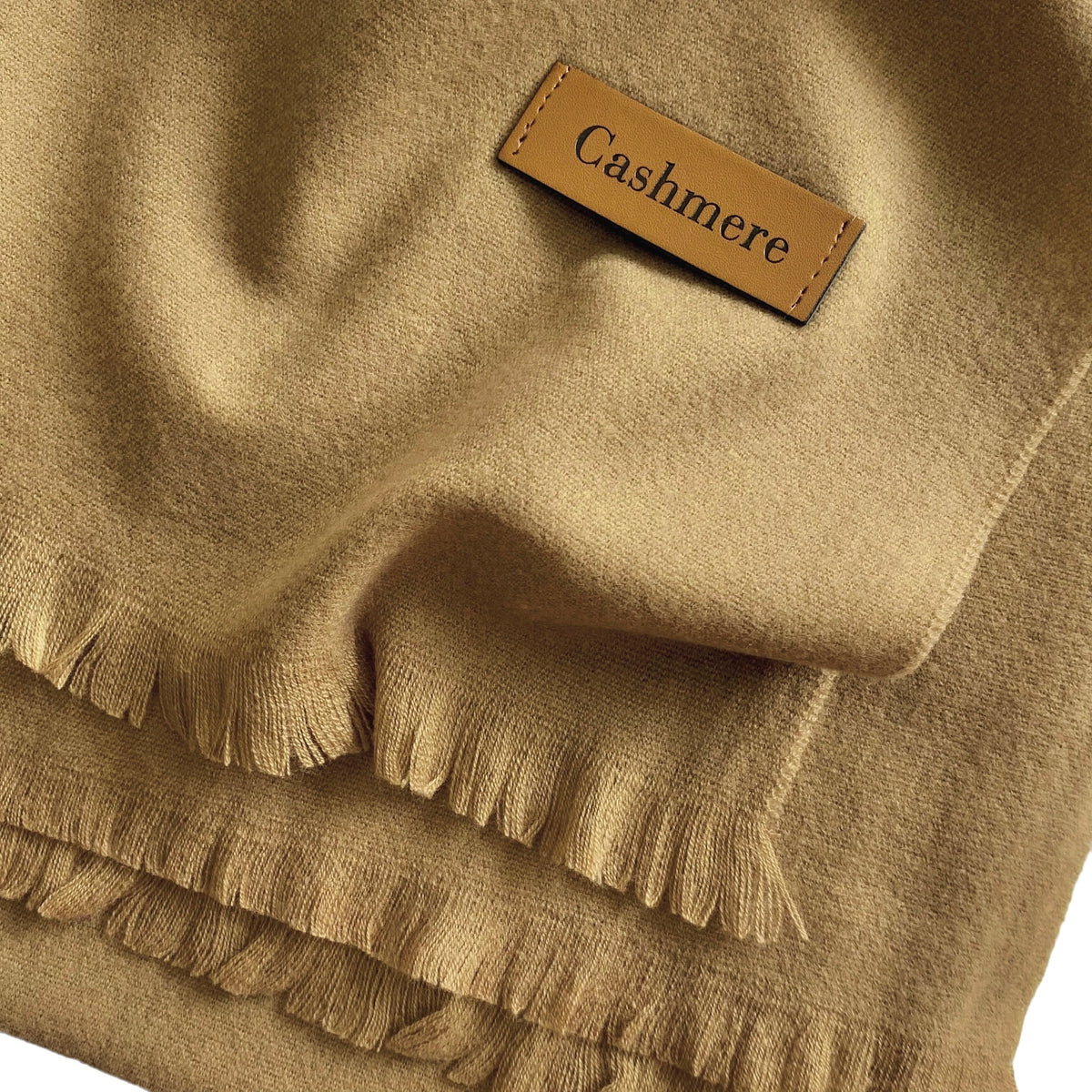 Plain Woolen Cashmere - Peanut
