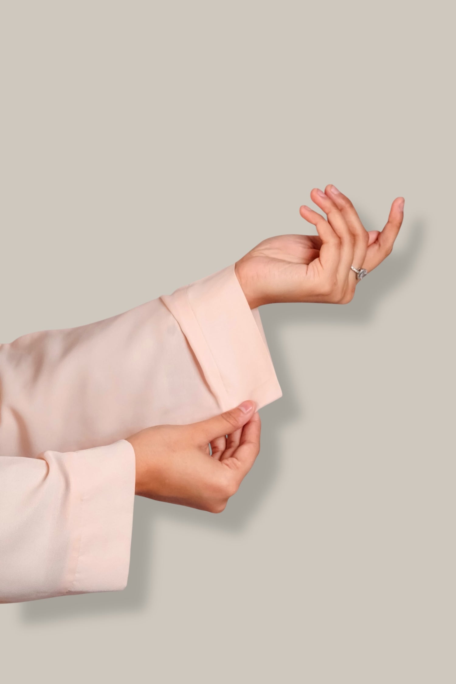 Plain Abaya - Light Peach