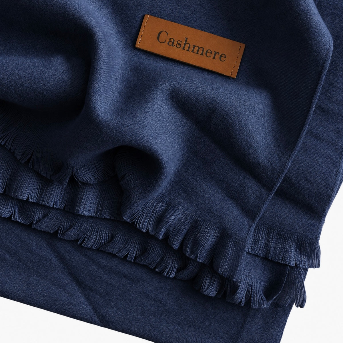 Plain Woolen Cashmere - Navy Blue