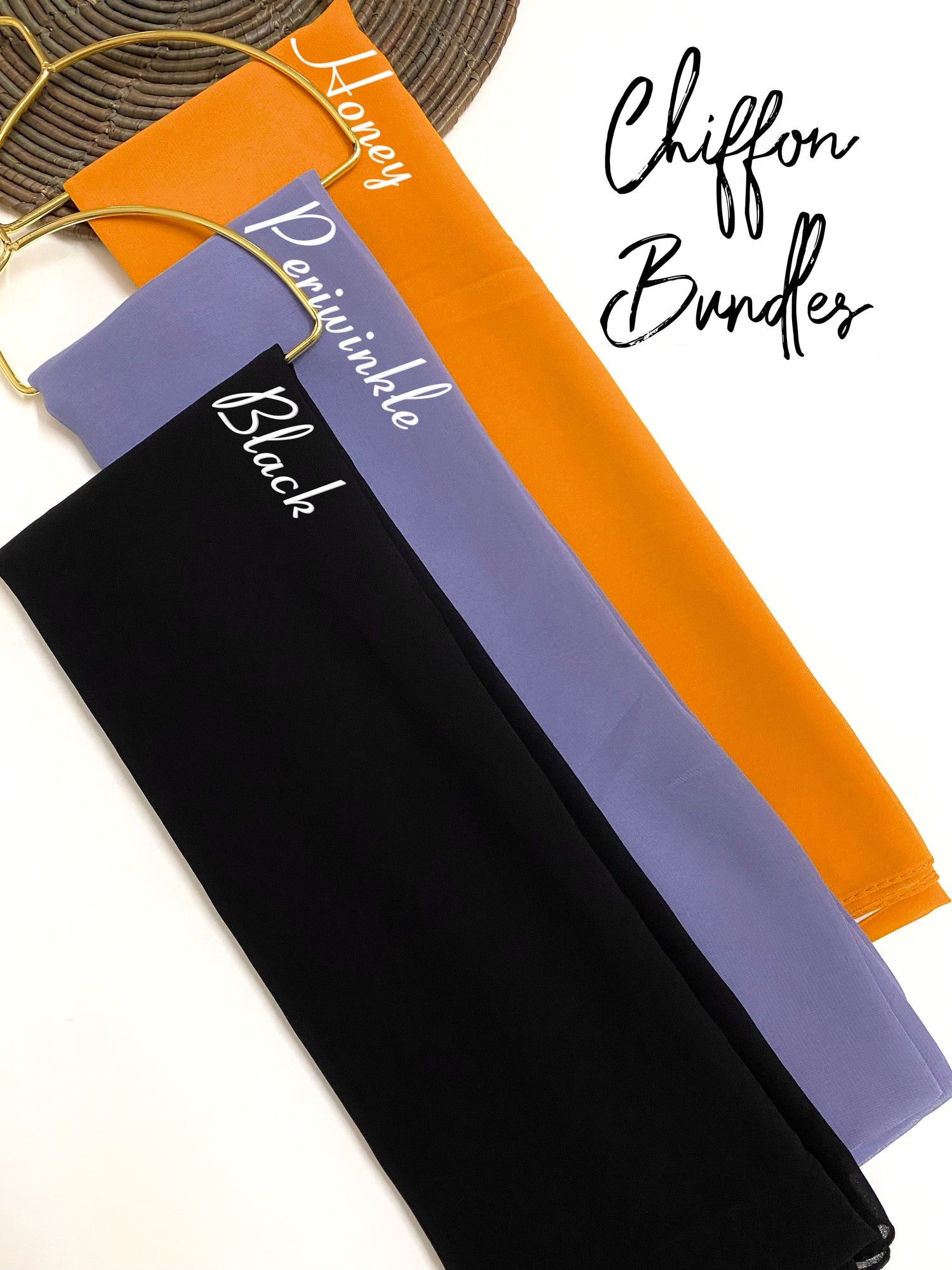 “Twibee” Georgette Chiffon Hijab Bundle