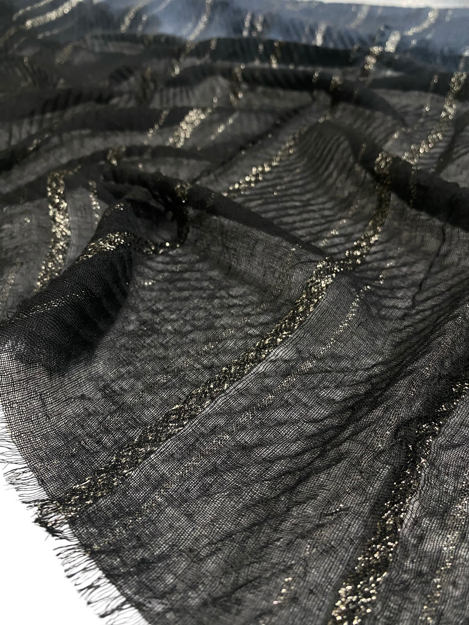 Zelme Pleated Ombre - Midnight Ash