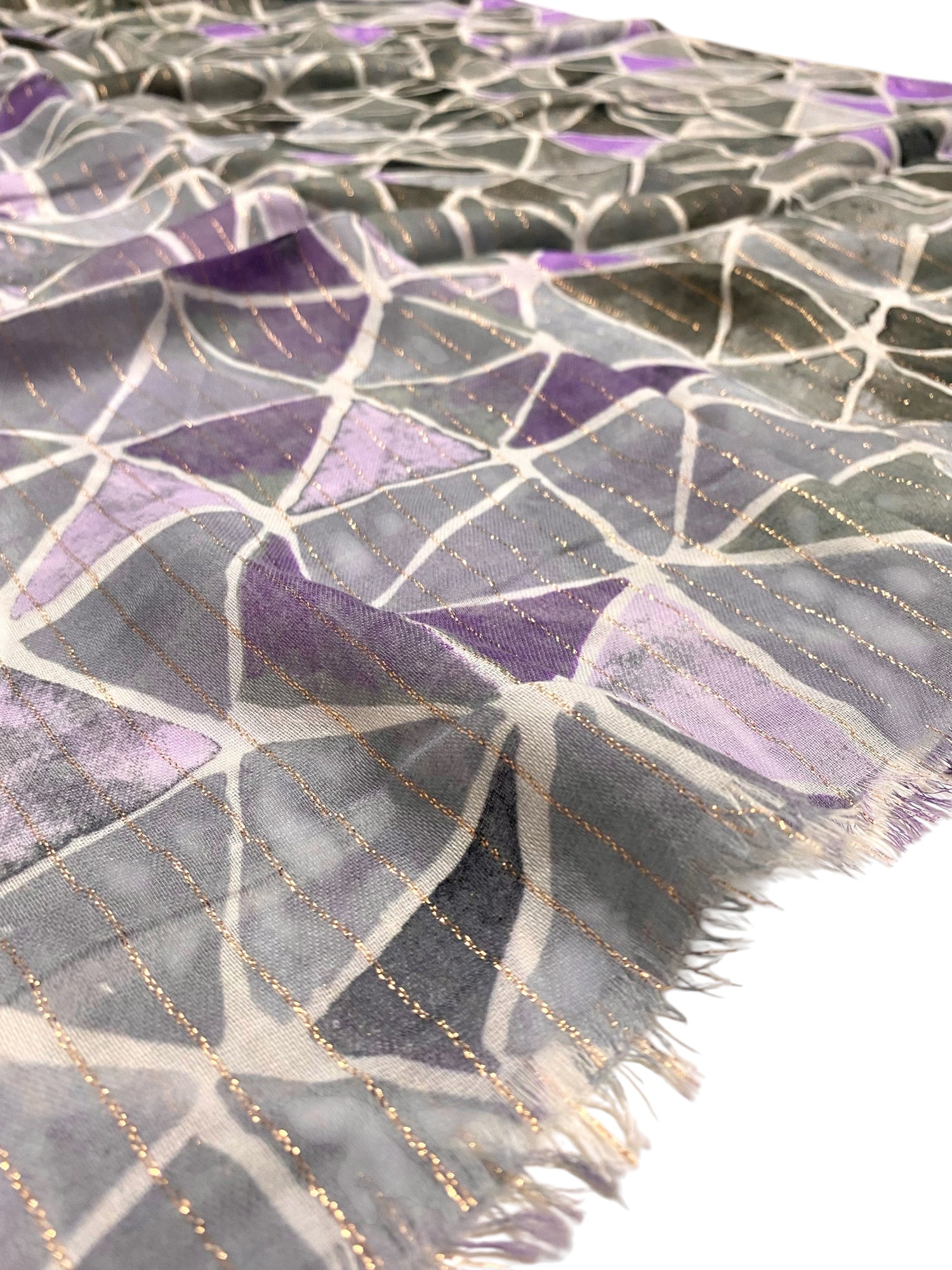 Lune Lawn Printed Hijabs - Violet