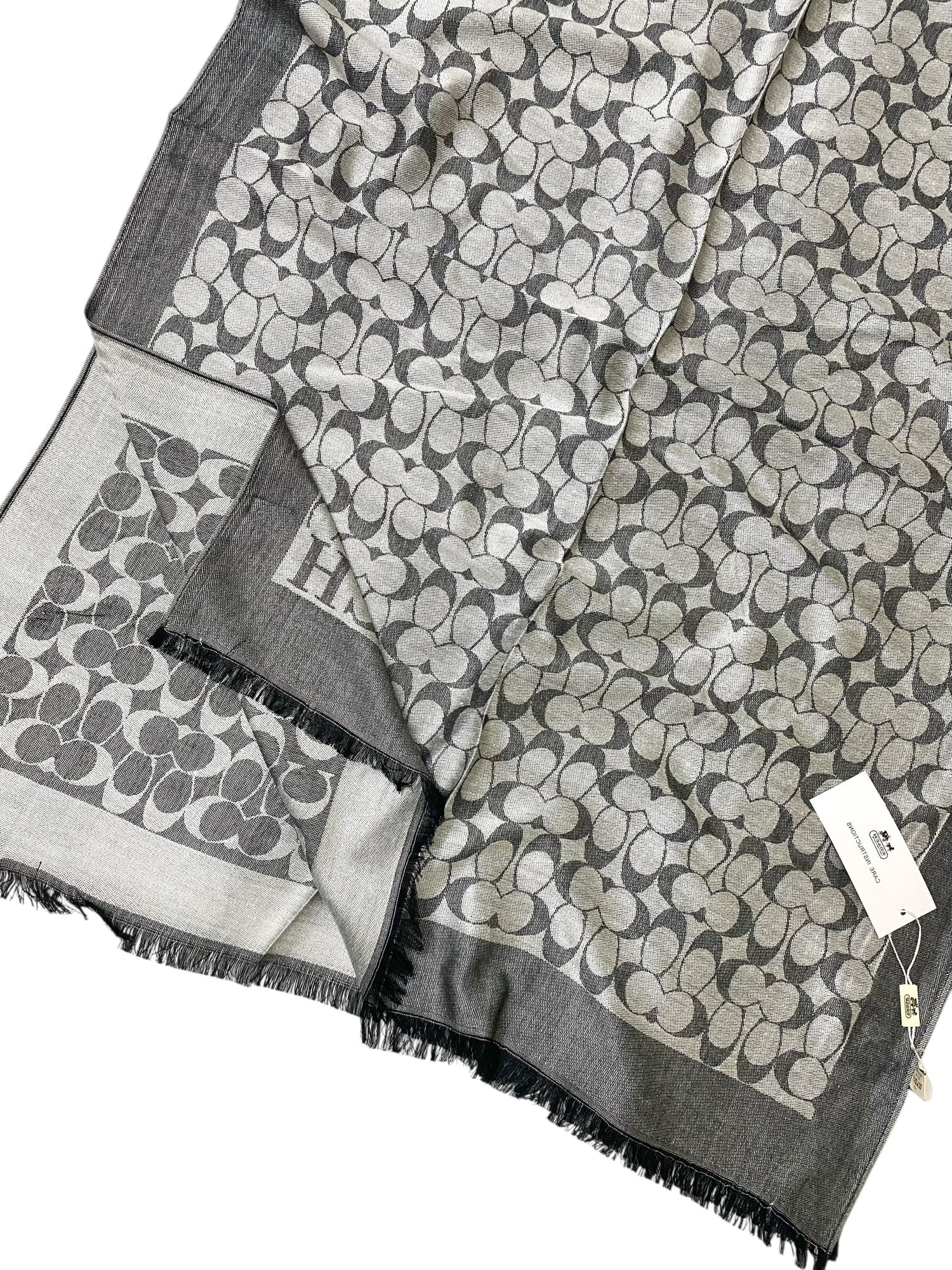 Jacquard Hijab (Branded) - Grey