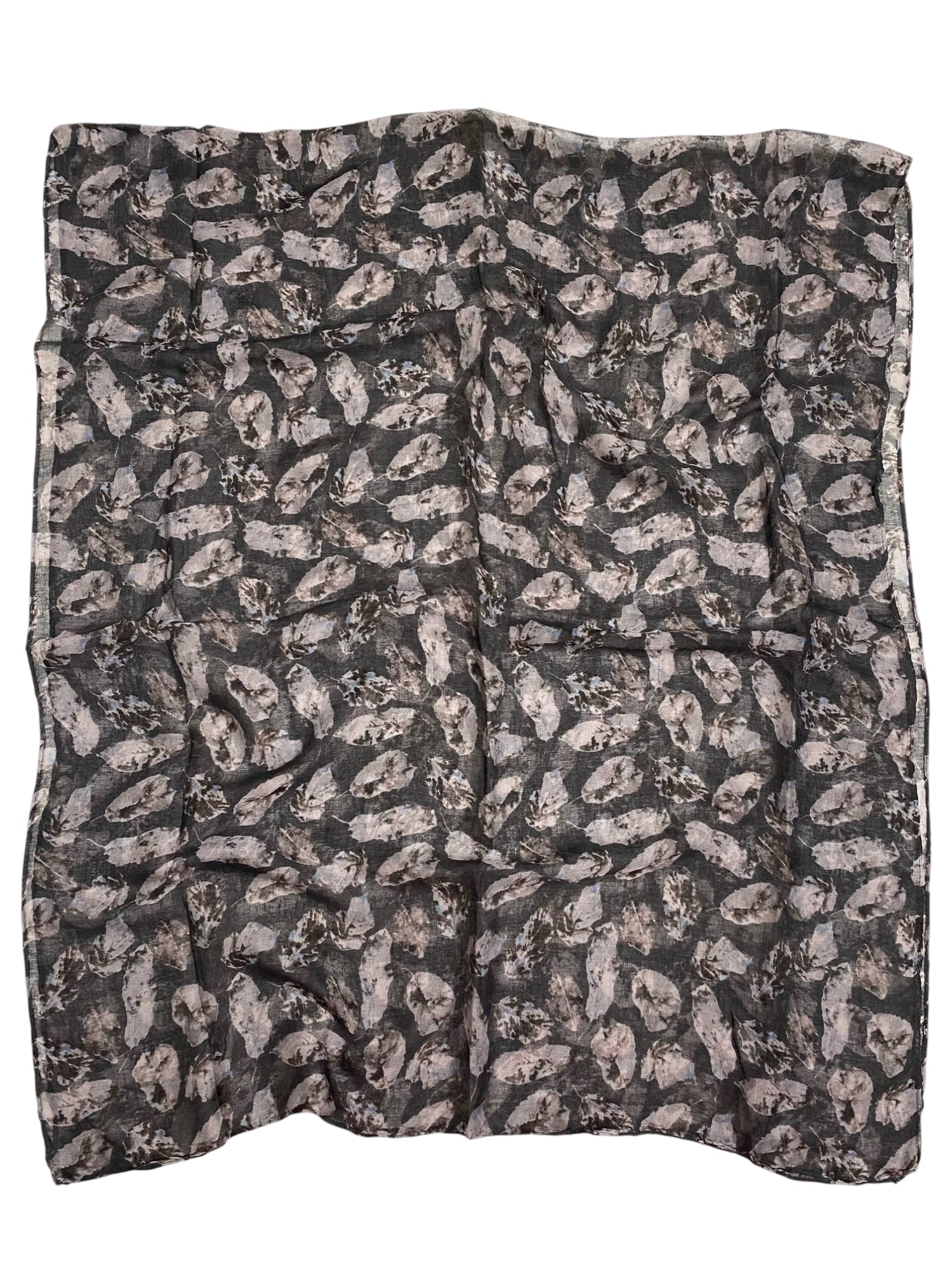 Willow Lawn Printed Hijabs - Charcoal