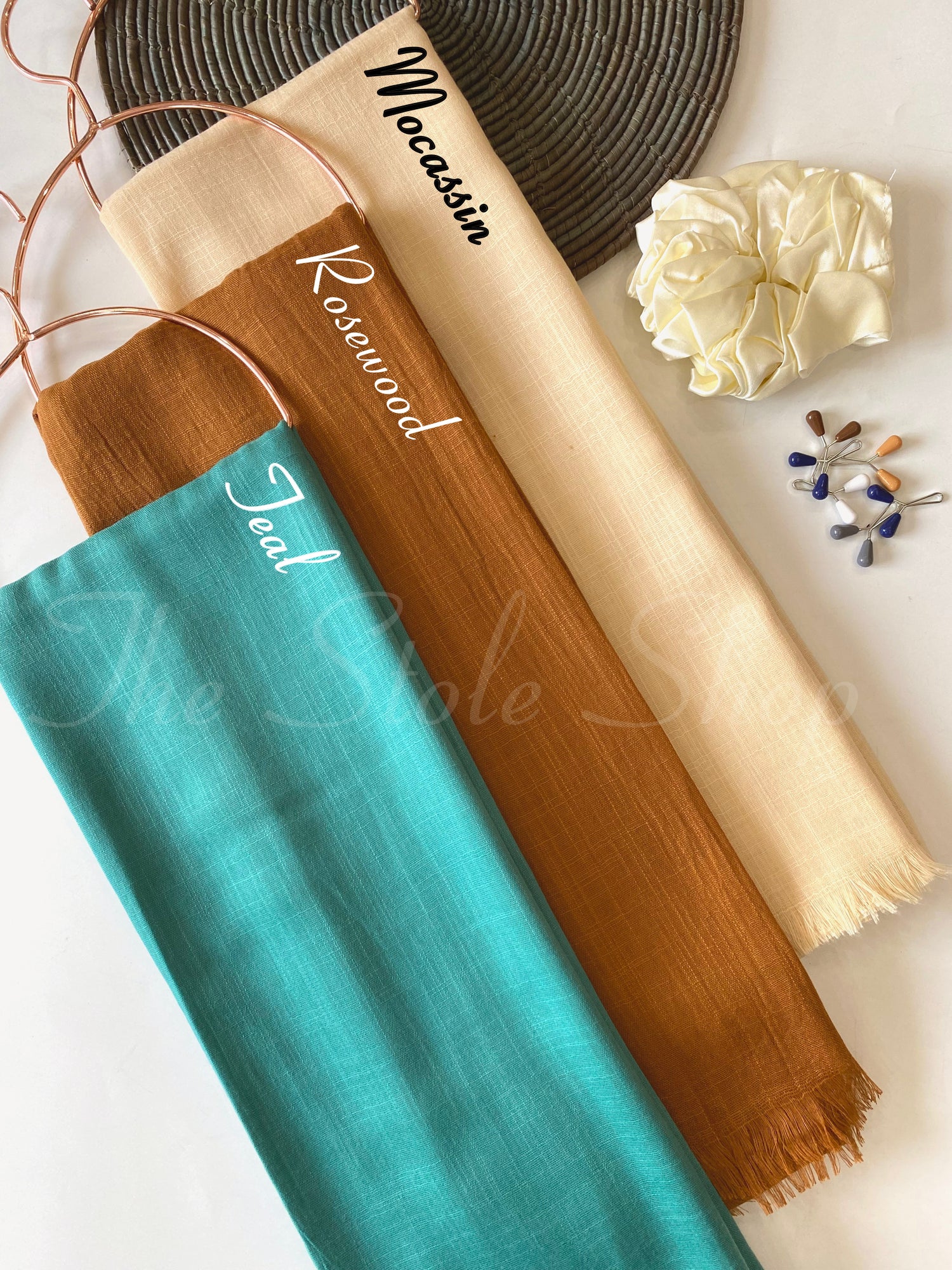 “Crimson” Premium Turkish (Regular Width) Hijab Bundle of 3