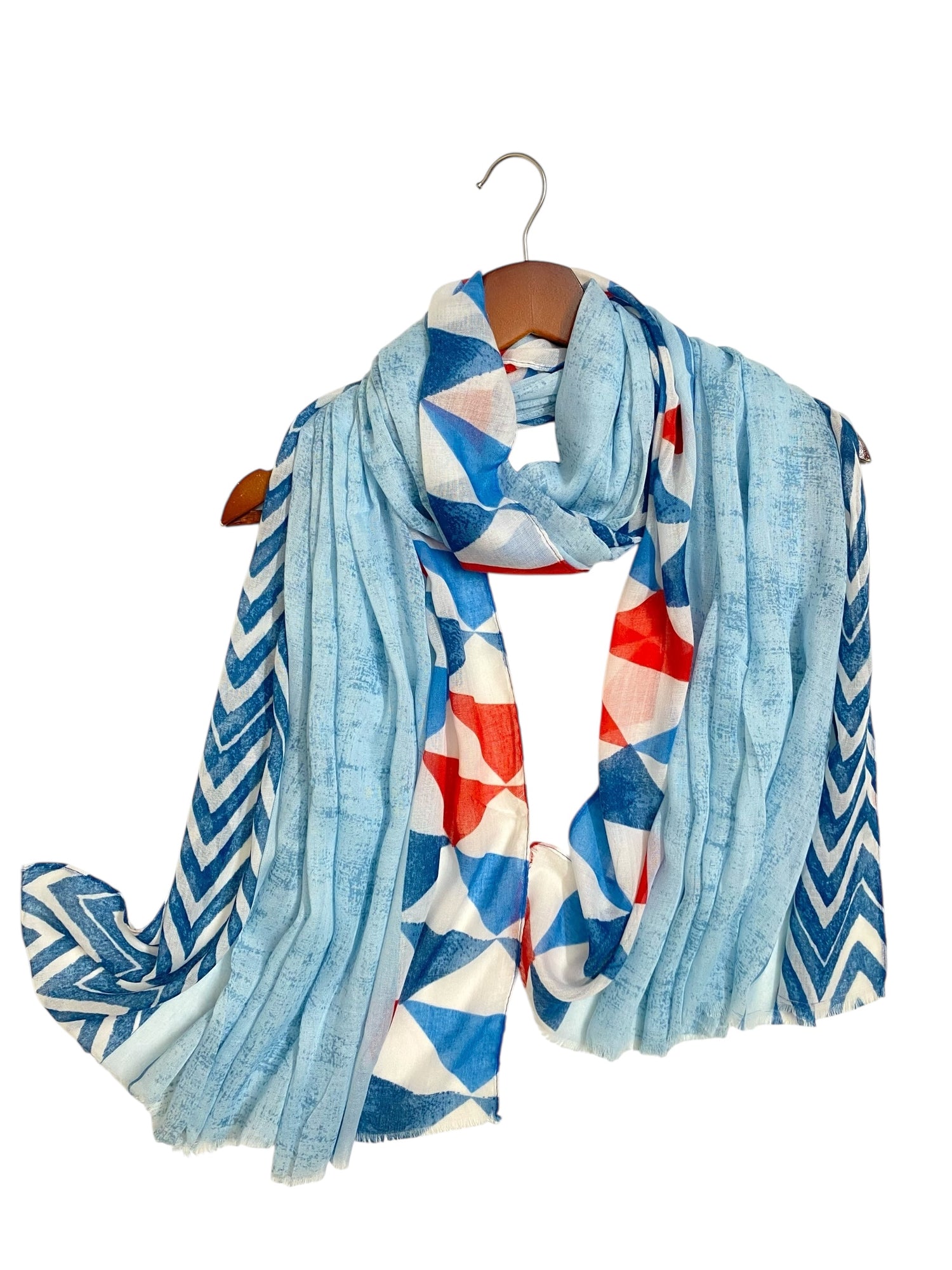 Nyra Printed Hijabs - Blue