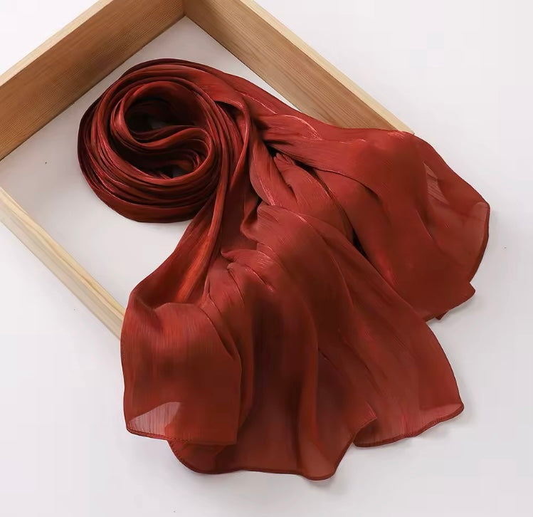 Starlit Organza Shimmer - Rust