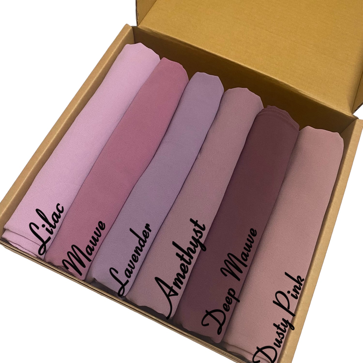 “Purple Pop” - Georgette Chiffon Hijab Bundle