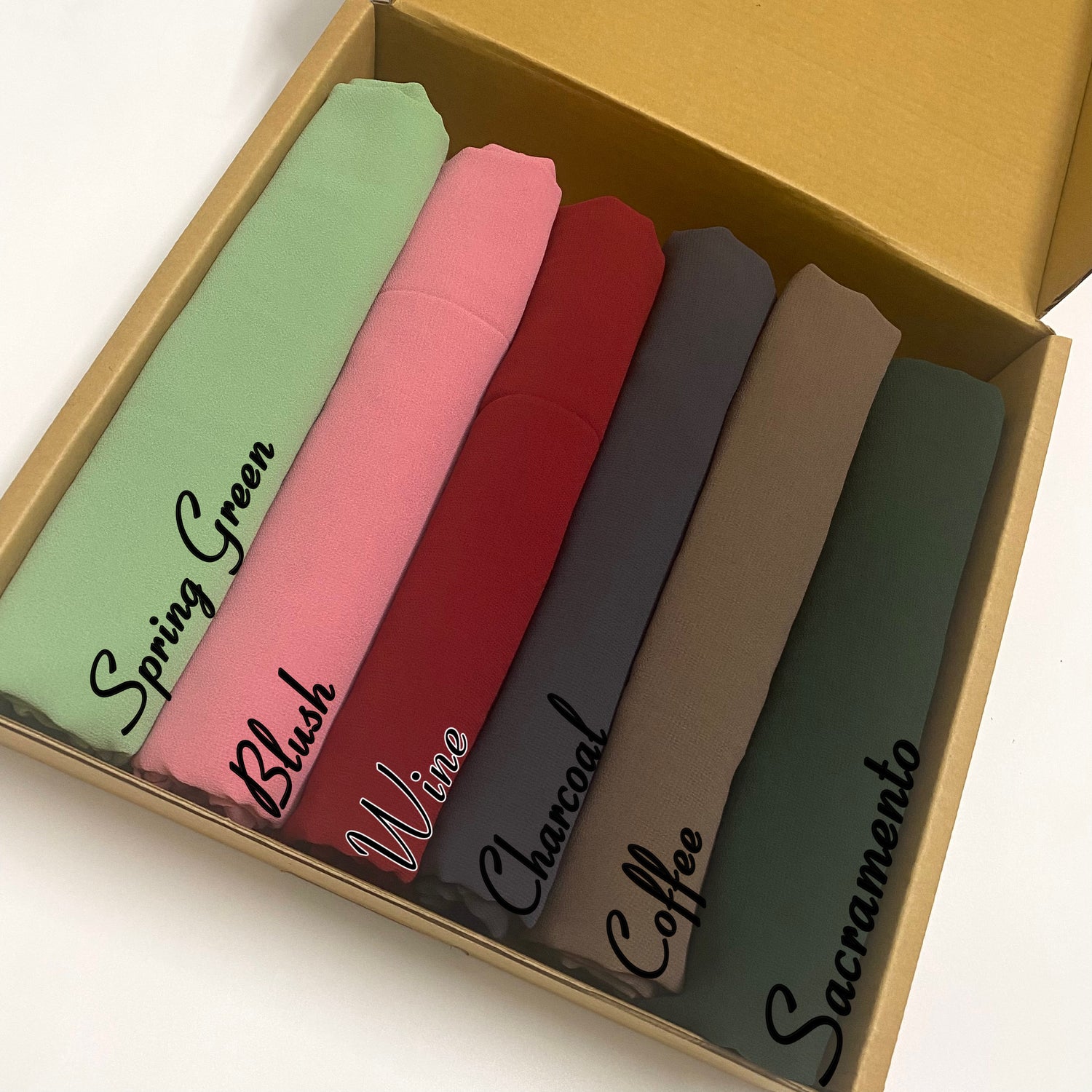 “Spectrum Burst” - Georgette Chiffon Hijab Bundle