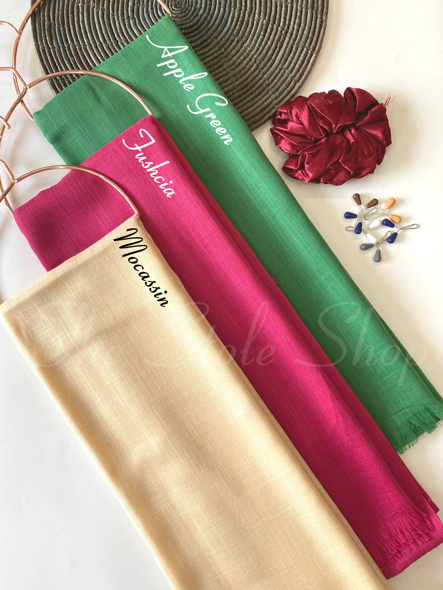 “Tropical Mist” Premium Turkish (Regular Width) Hijab Bundle of 3