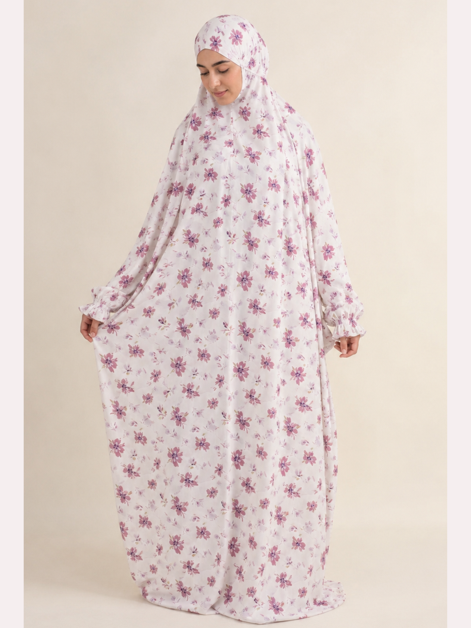Premium Full Length Namaz Chadar With Sleeves (Imported Fabric)