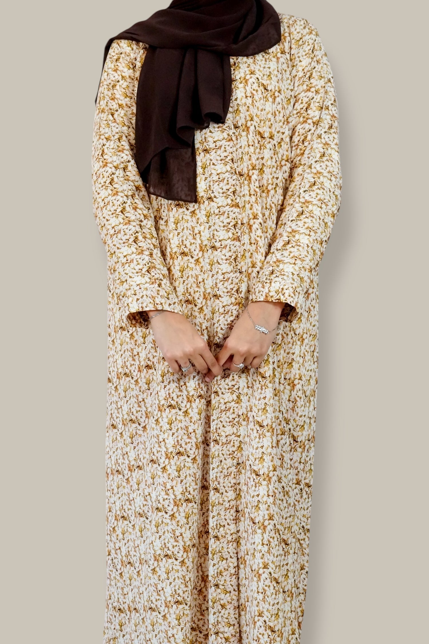 Hazel Printed Abaya