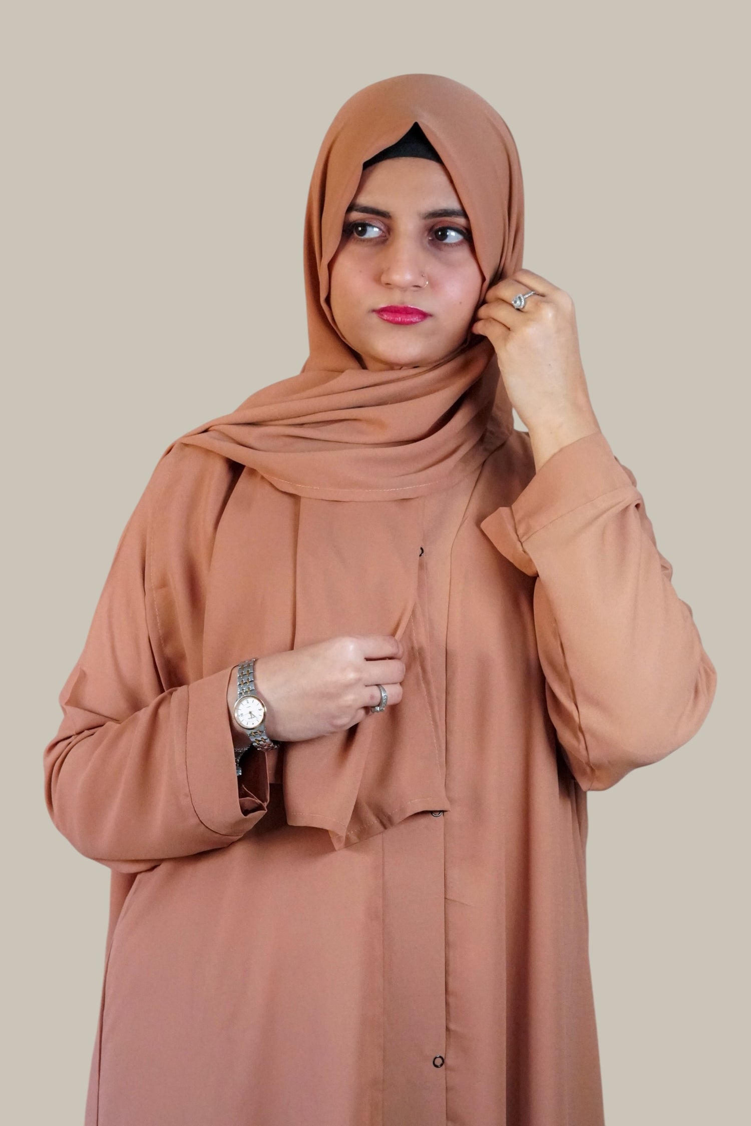 Plain Abaya - Dusky