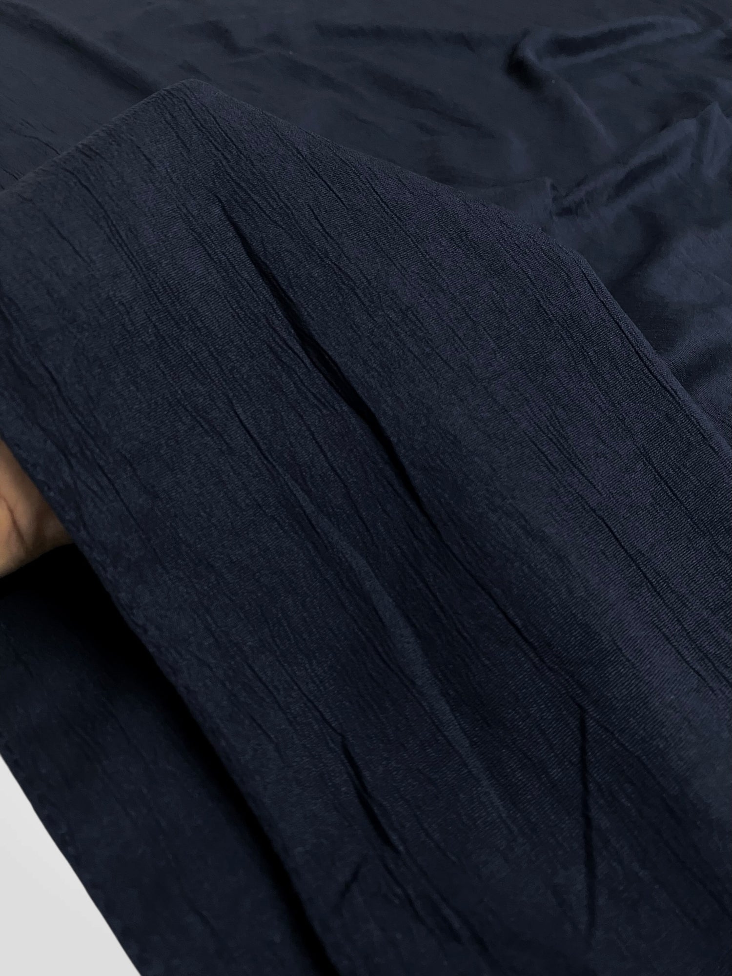 Crushé (Cotton Crush Hijab - Navy Blue