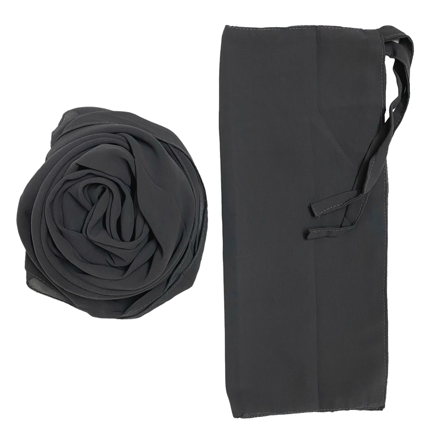 Matching Hijab & Niqab Sets - Charcoal