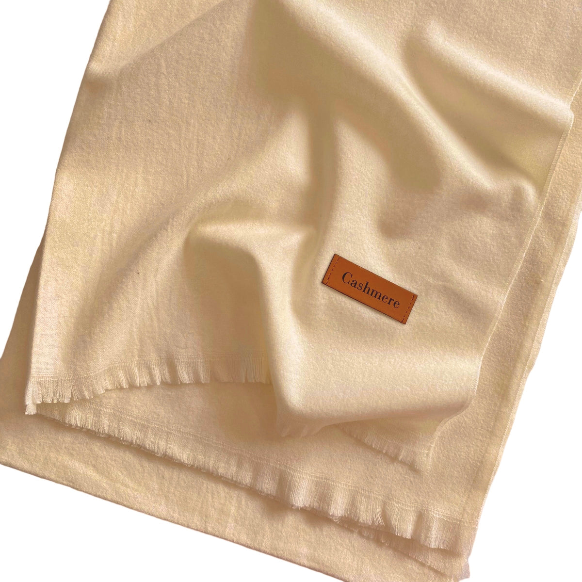Plain Woolen Cashmere - Cream