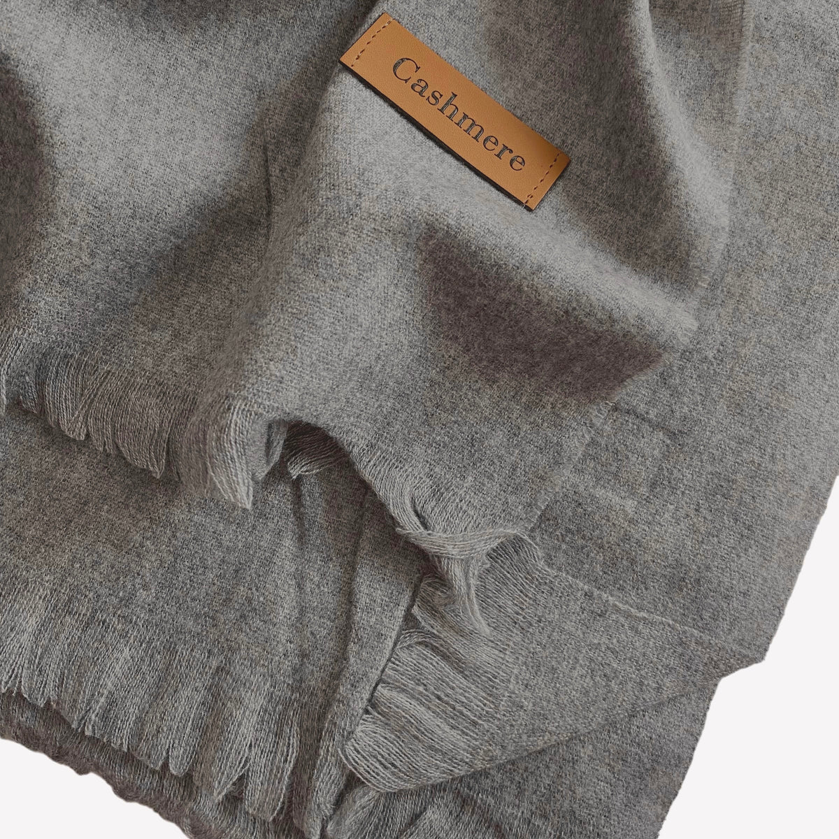 Plain Woolen Cashmere - Grey