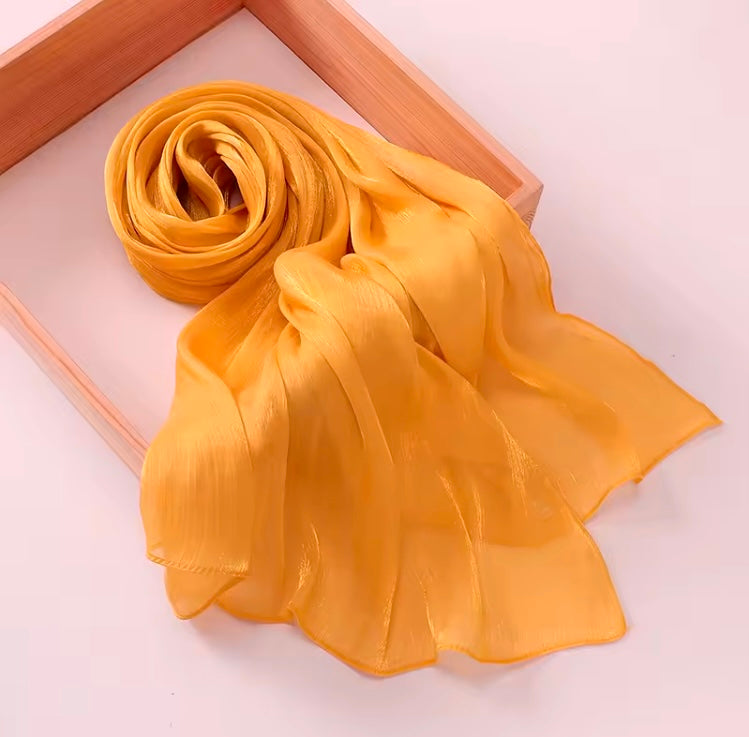 Starlit Organza Shimmer - Mustard