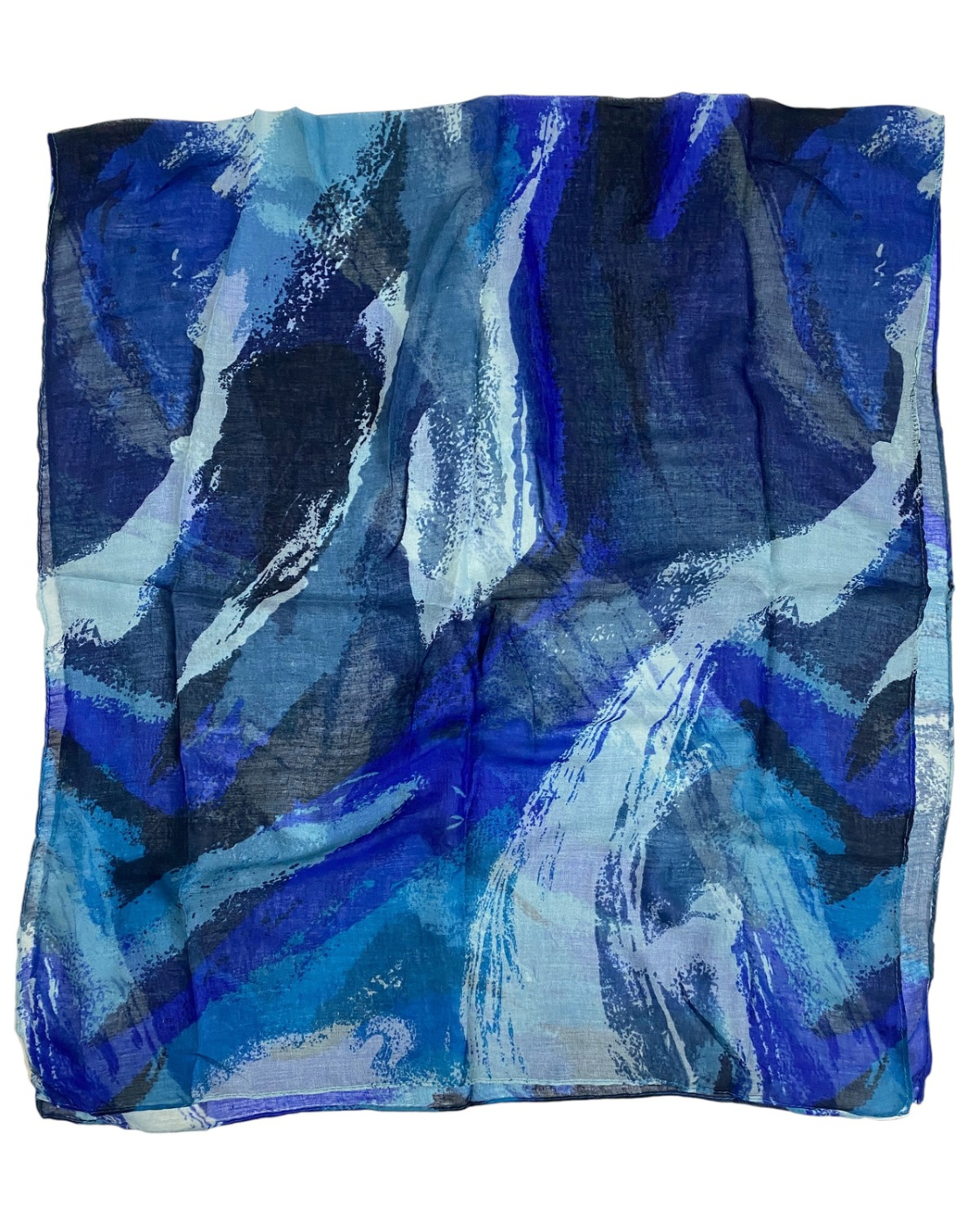 Muse Lawn Printed Hijabs - Royal Blue
