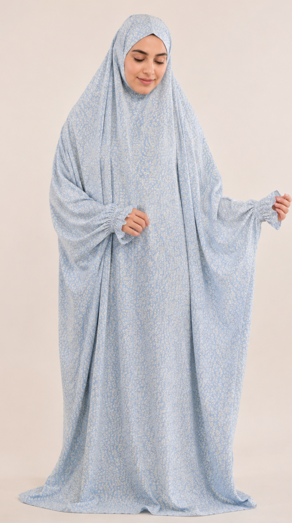 Premium Full Length Namaz Chadar With Sleeves (Imported Fabric)