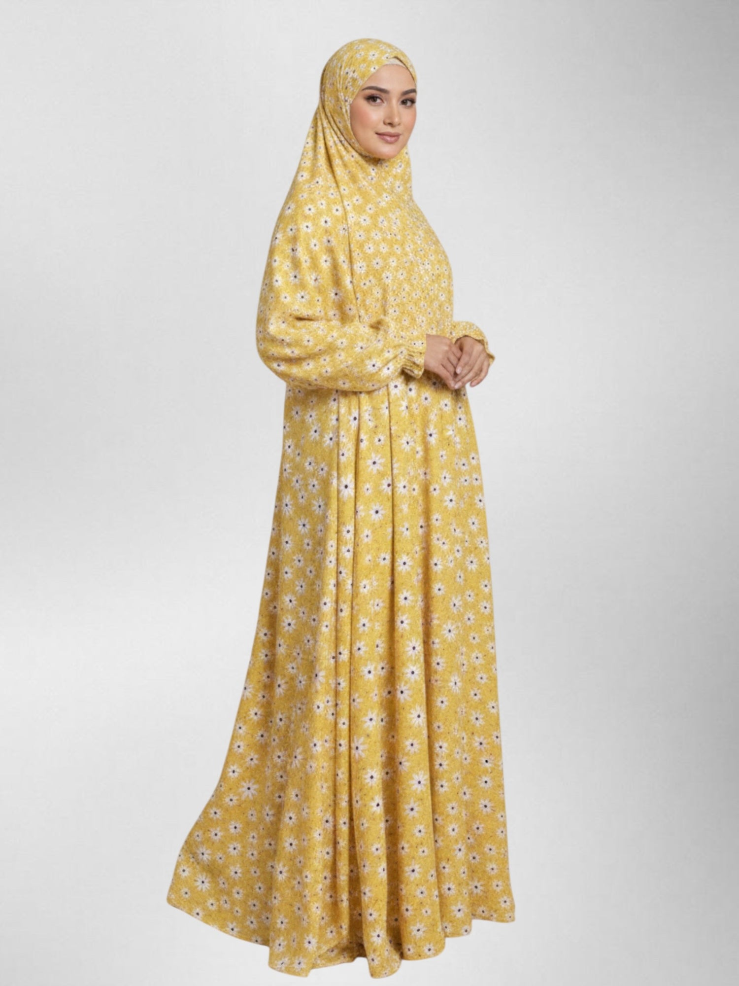 Premium Full Length Namaz Chadar With Sleeves (Imported Fabric)