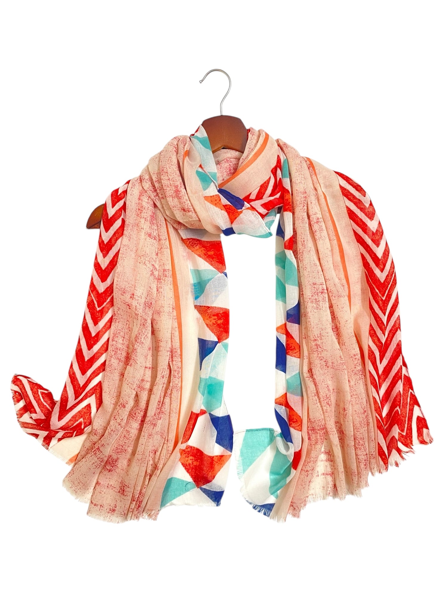 Nyra Printed Hijabs - Red