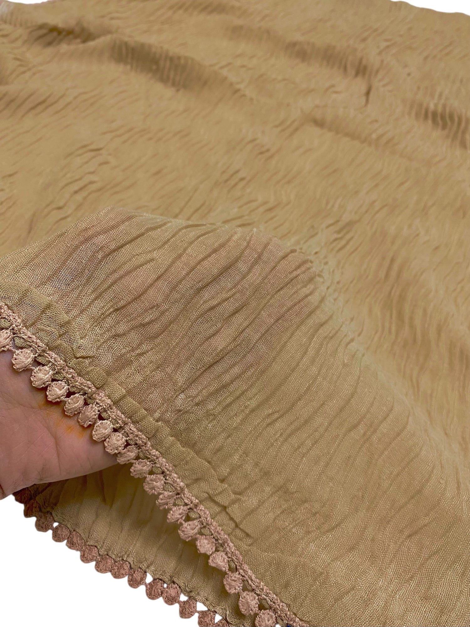 Rawaa Pleated Hijabs – Beige