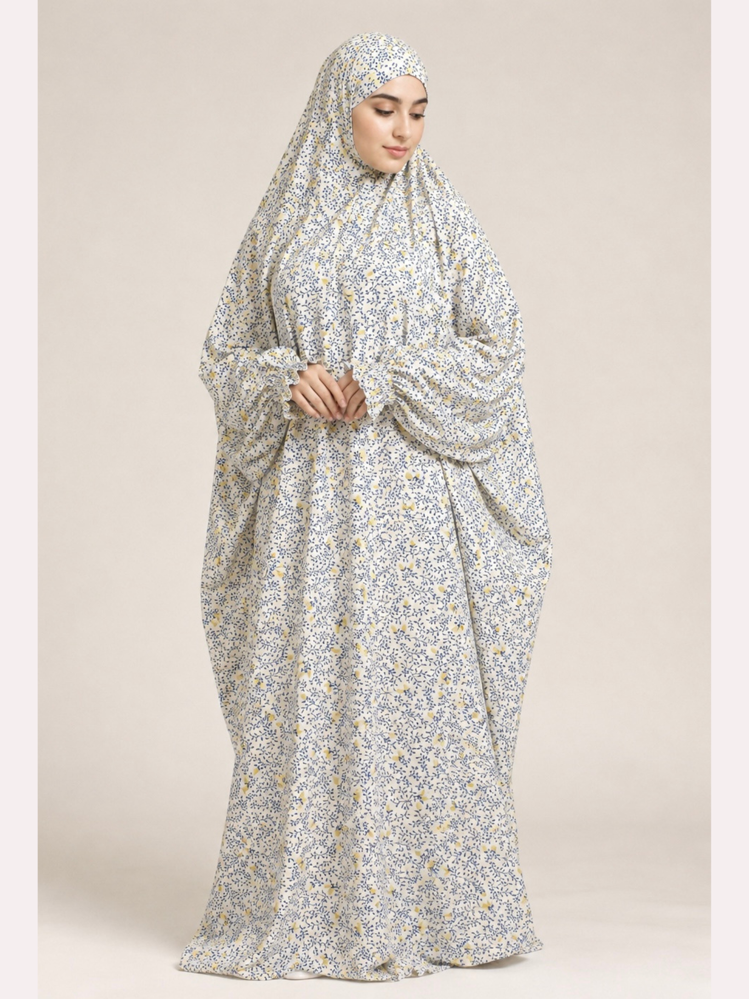 Premium Full Length Namaz Chadar With Sleeves (Imported Fabric)