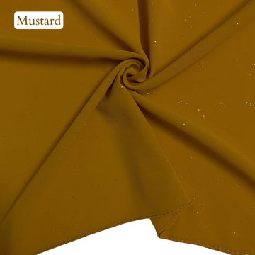Glittered Georgette – Mustard