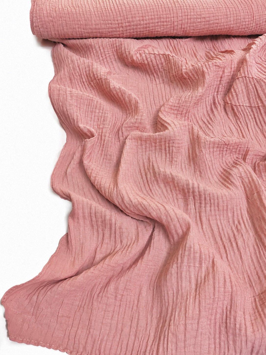 Ripple Pleated Hijab XL Size - Blush