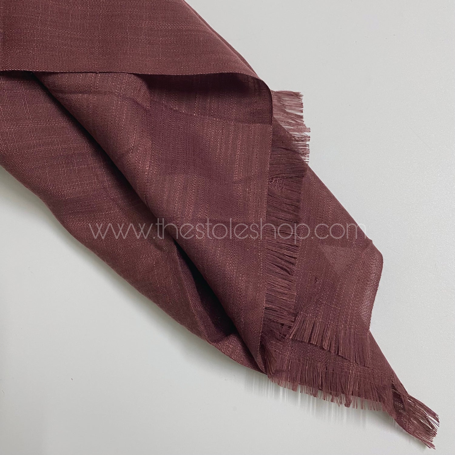 Premium Turkish – Slub Textured (Regular Width) – Old Mauve