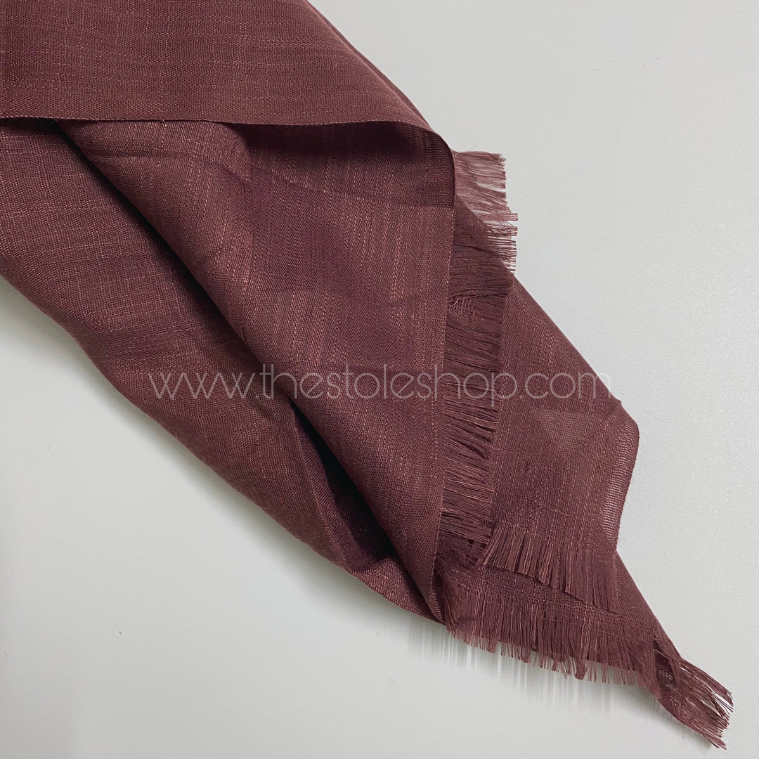 Premium Turkish – Slub Textured (Wider Width) – Old Mauve