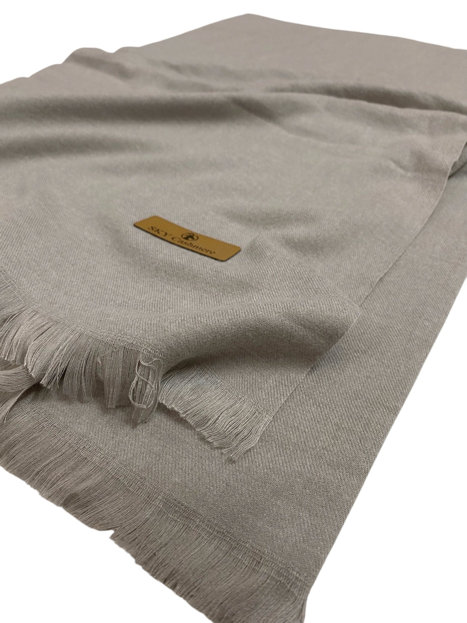 Plain Cashmere Shawls - Dull Grey