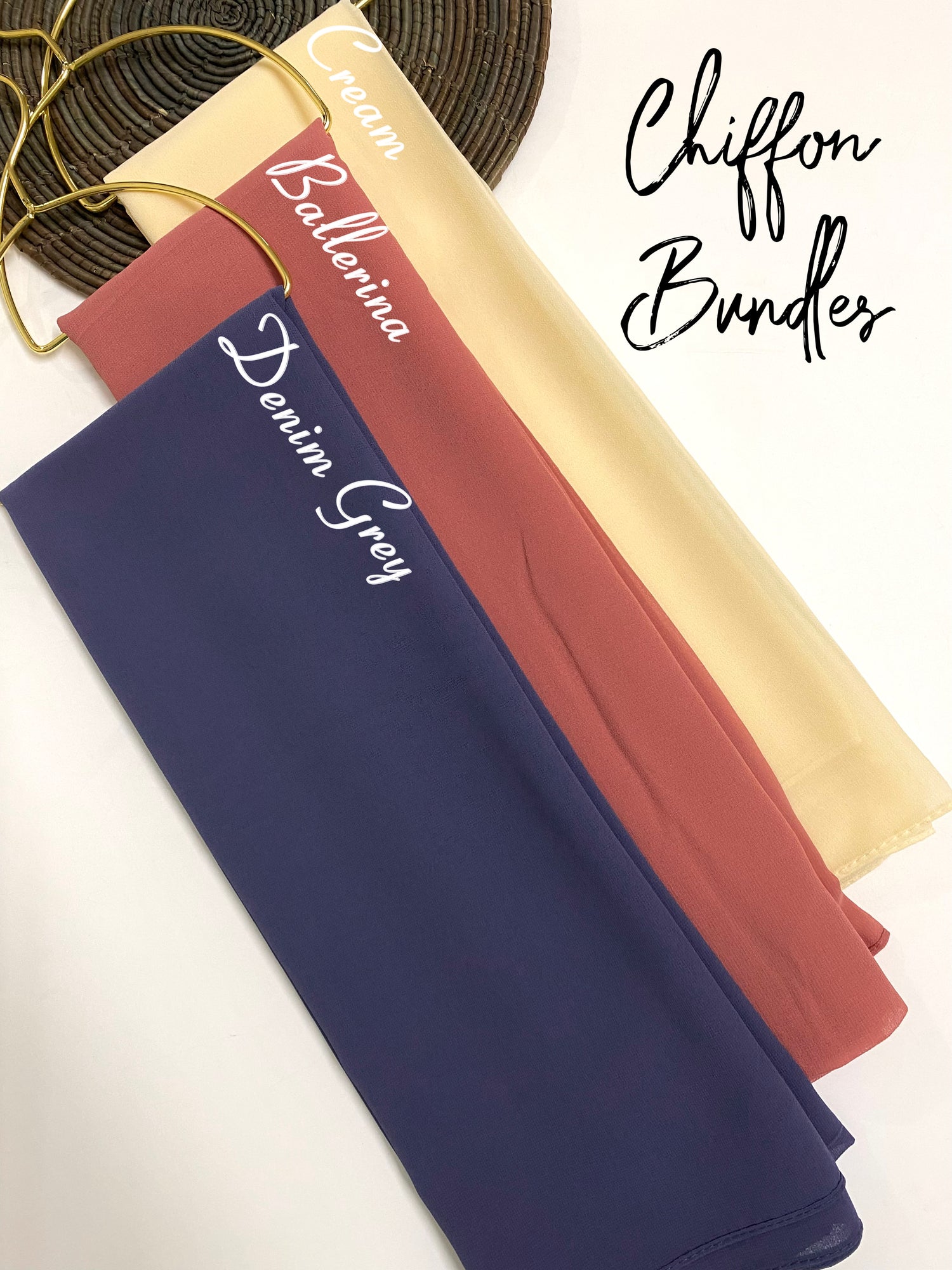 “Softwave” Georgette Chiffon Hijab Bundle