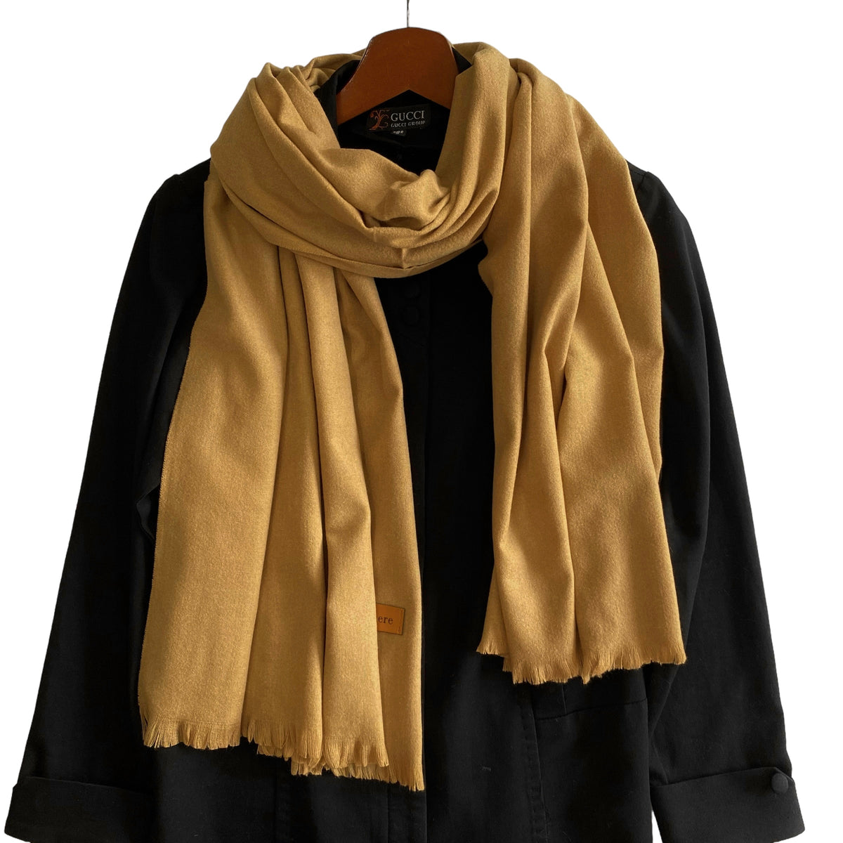 Plain Woolen Cashmere - Camel
