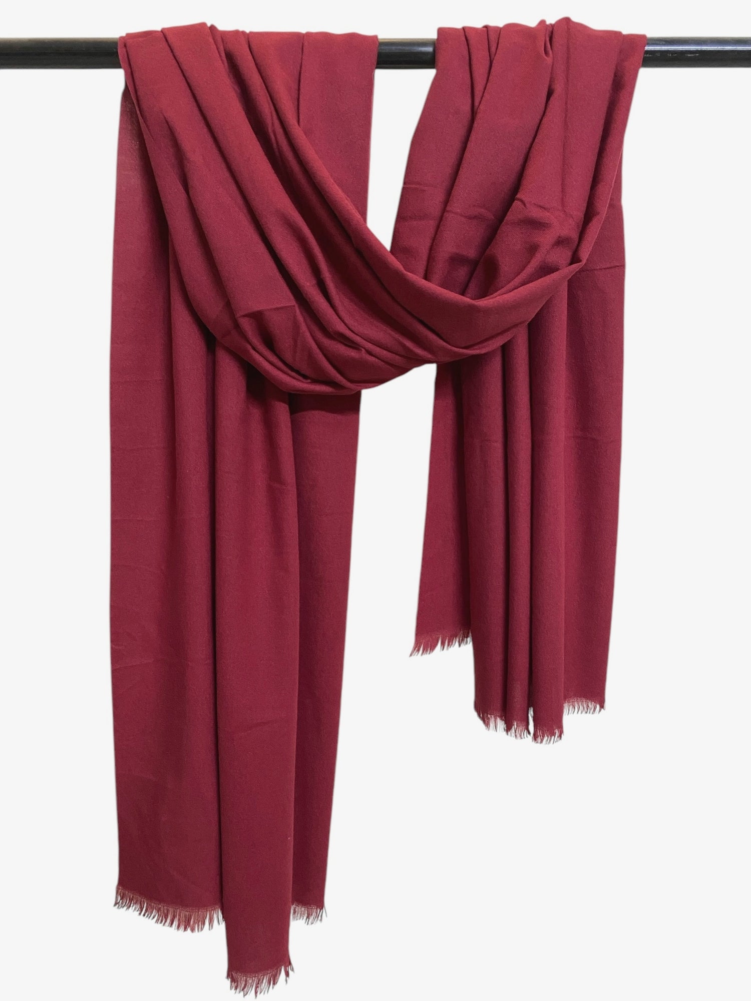Plain Cashmere Shawls - Maroon