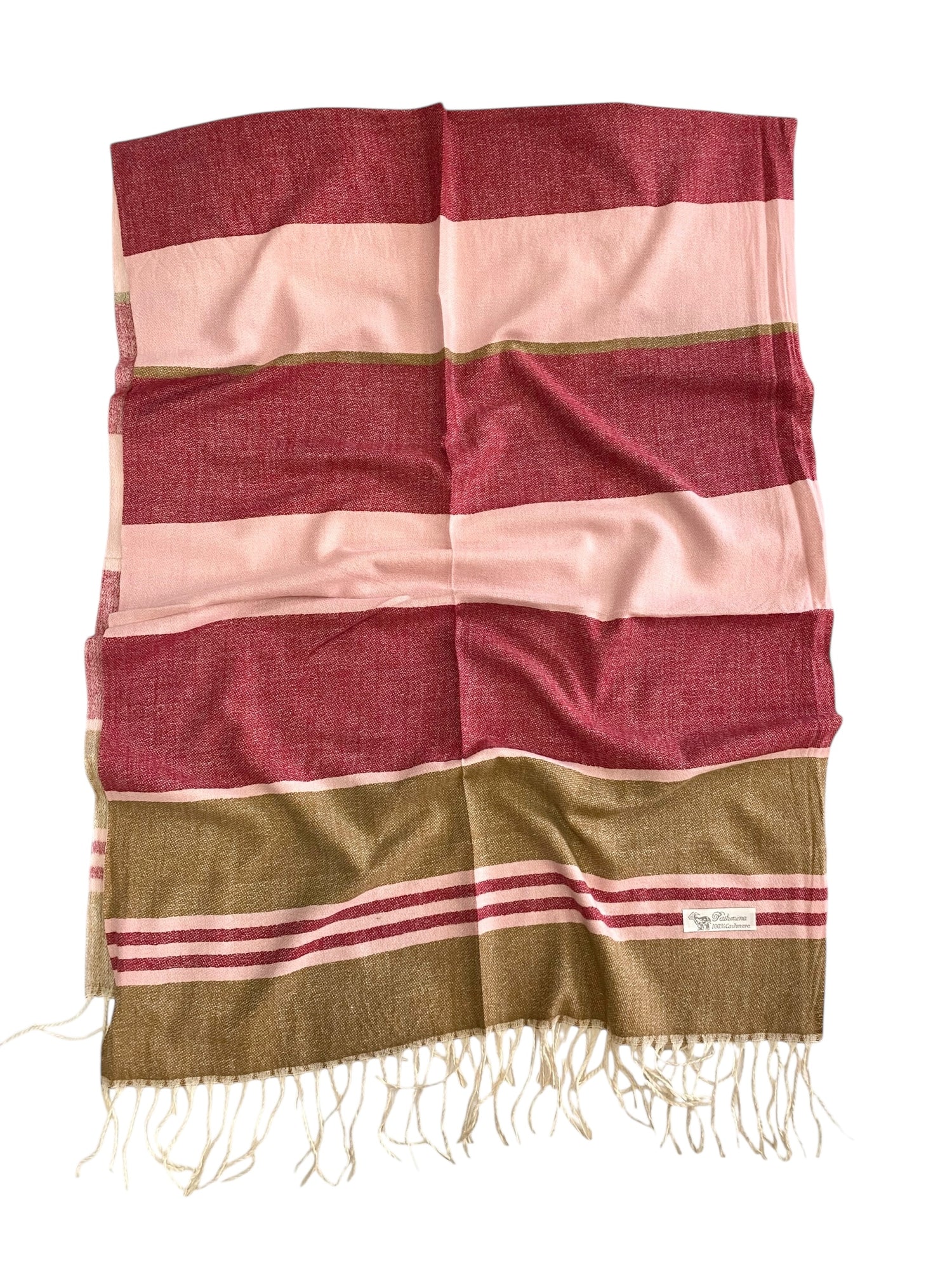 Vogue Woolen Hijab – Pink/Maroon