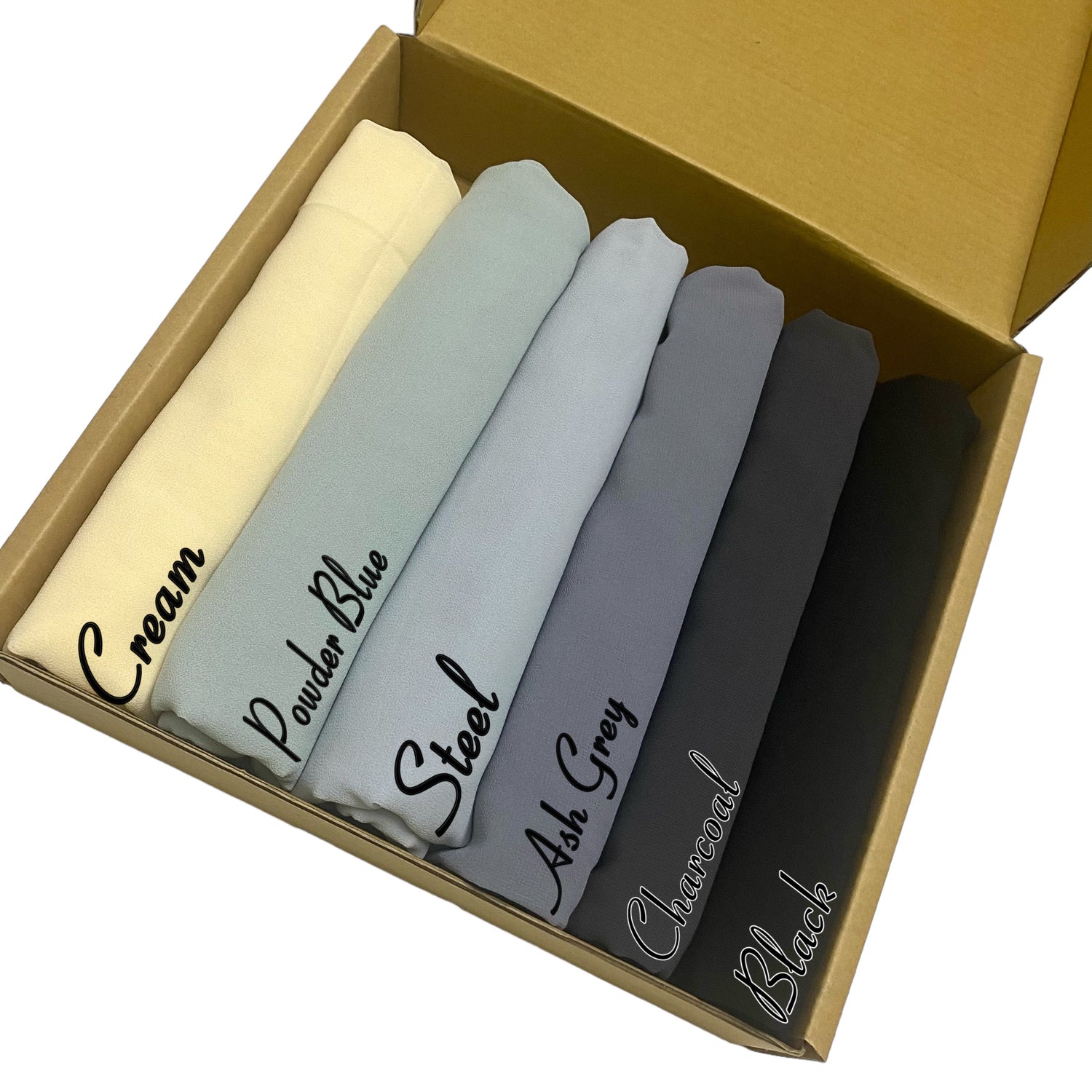 “Ash Flash” - Georgette Chiffon Hijab Bundle