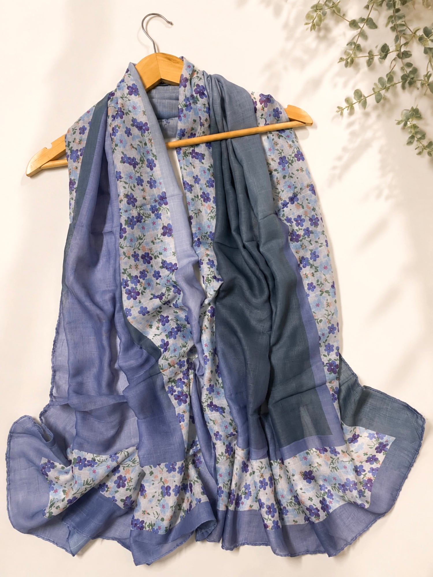 Whisper Printed Hijabs - Indigo