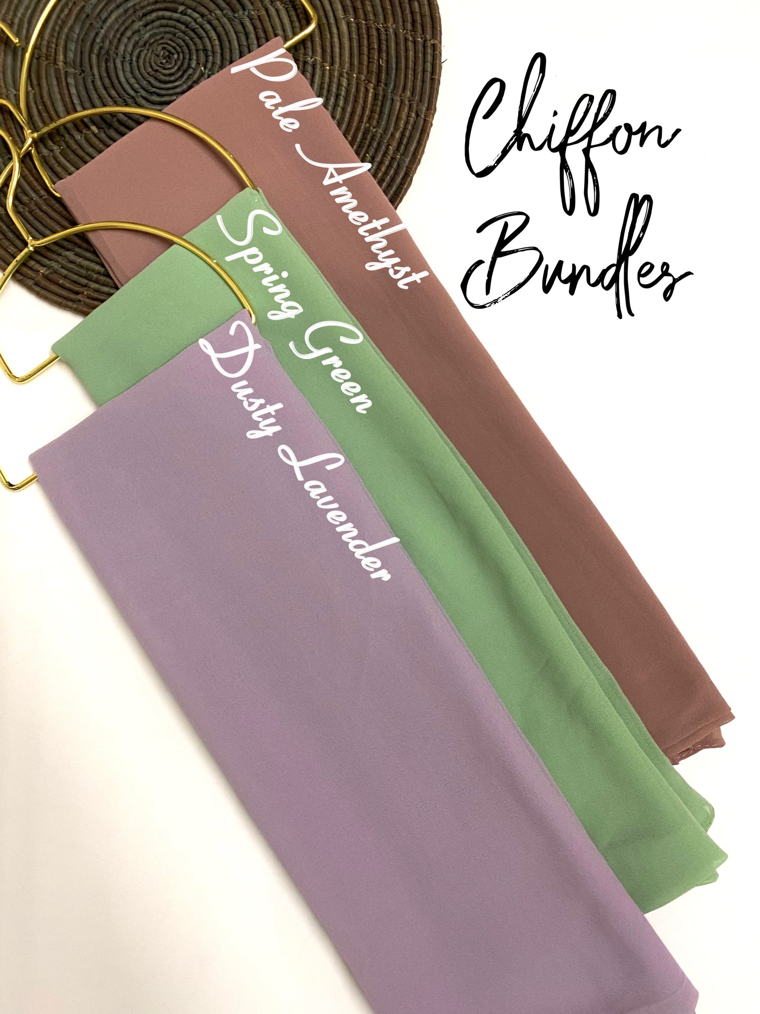 “Gemine” Georgette Chiffon Hijab Bundle