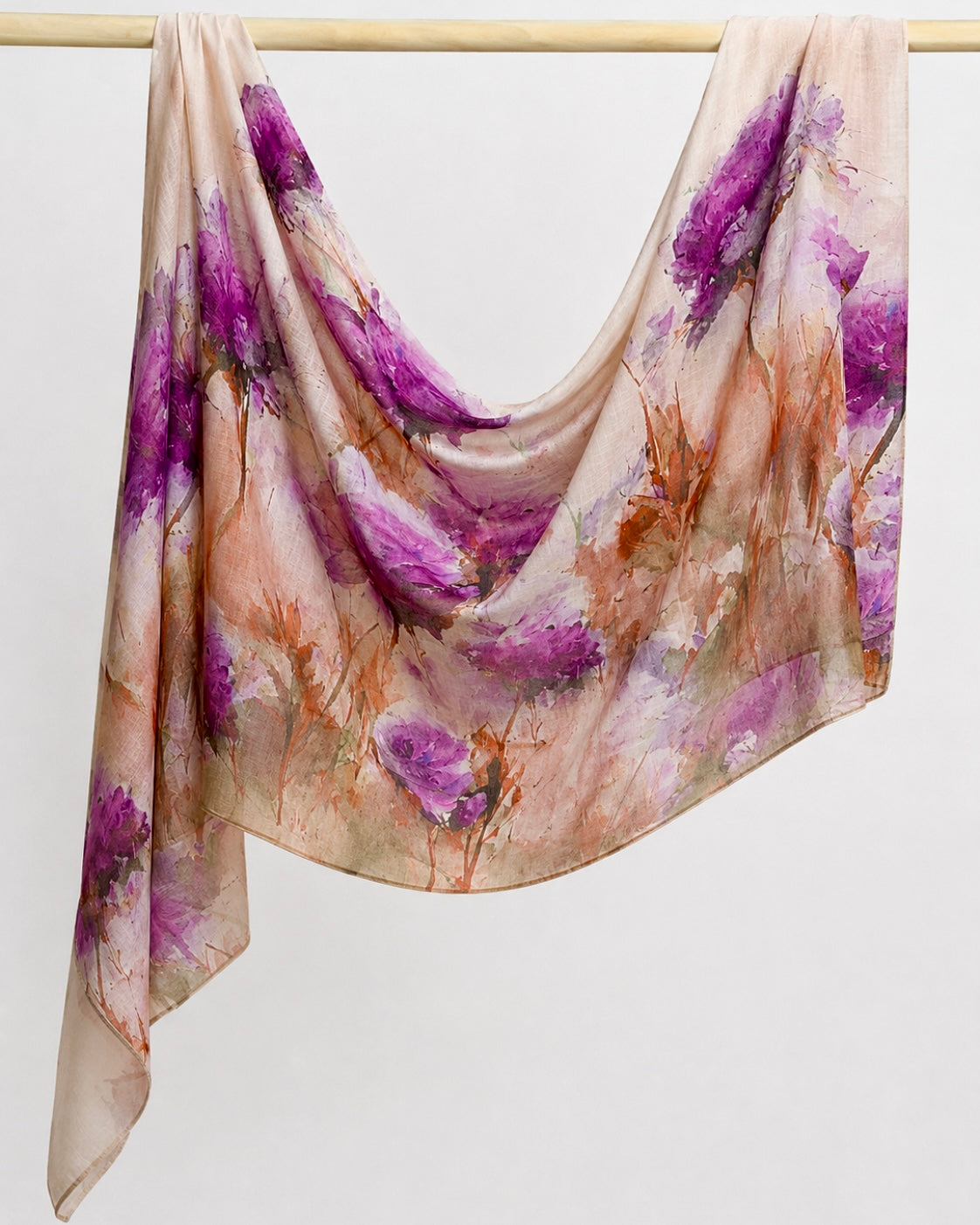 Bella Cotton Printed Hijab - Royal Petals