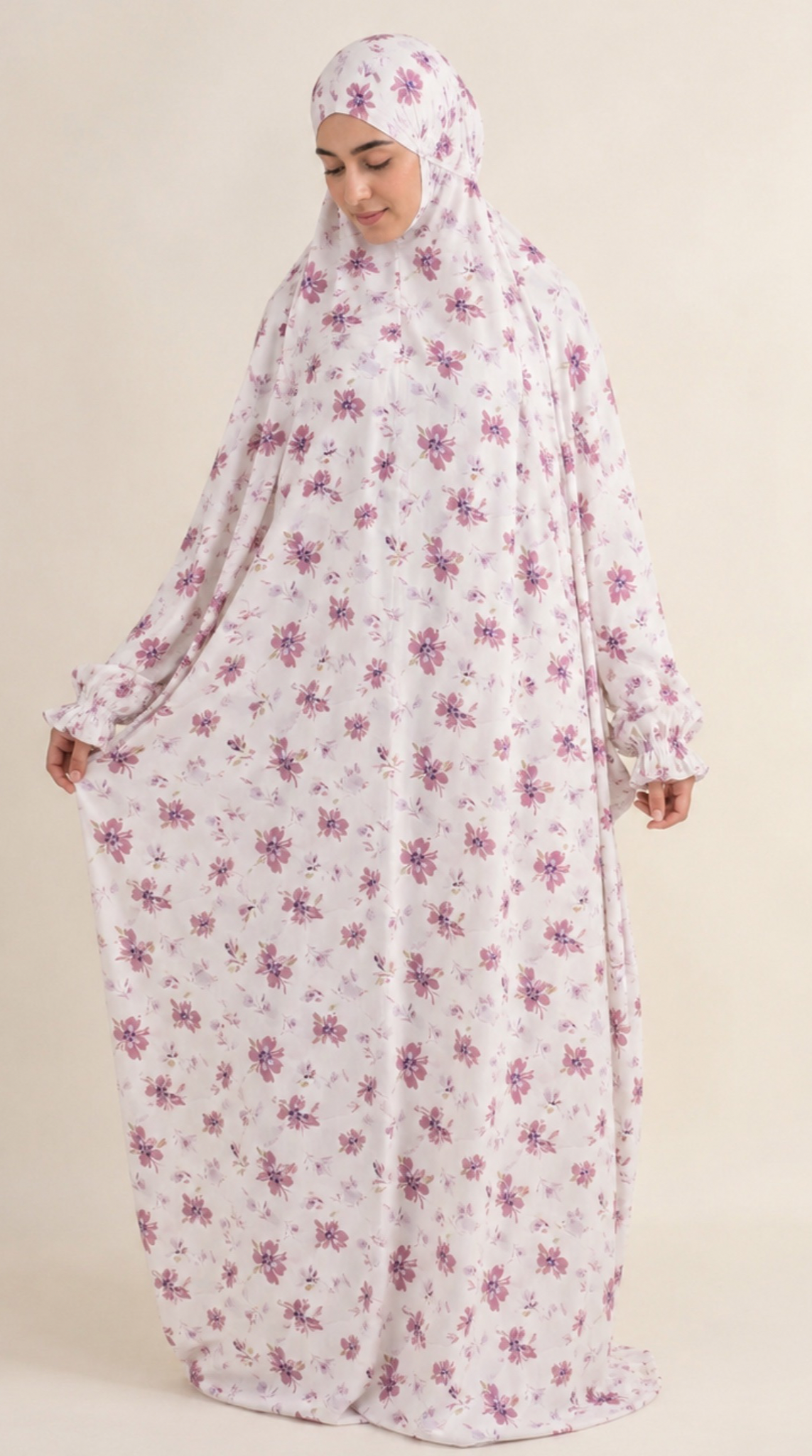 Premium Full Length Namaz Chadar With Sleeves (Imported Fabric)