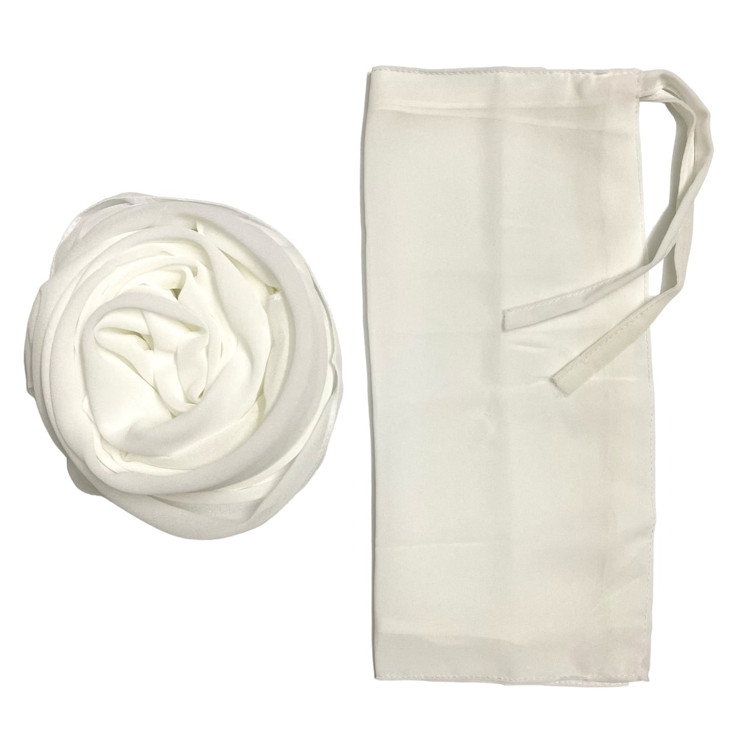 Matching Hijab & Niqab Sets - Pearl White